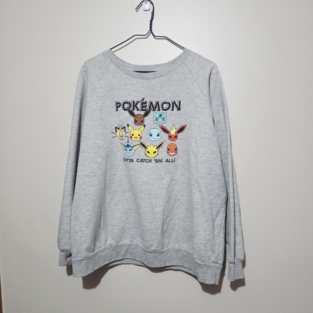 Pokemon Sweatshirt - Gen1 Starters & Eeveelutions